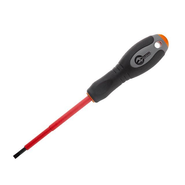 Отвертка изолированная шлицевая 0,8*4 мм, 100 мм, 1000 В INTERTOOL VT-3205