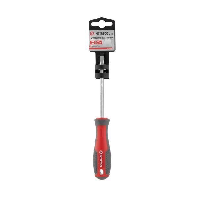 Отвертка шлицевая SL5.0*100 мм, CR-V INTERTOOL VT-3306