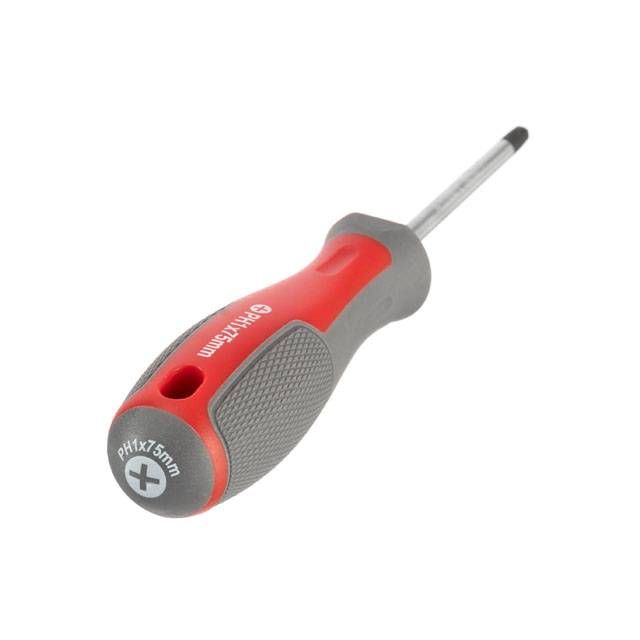 Отвертка крестовая PH1*75 мм, CR-V INTERTOOL VT-3315