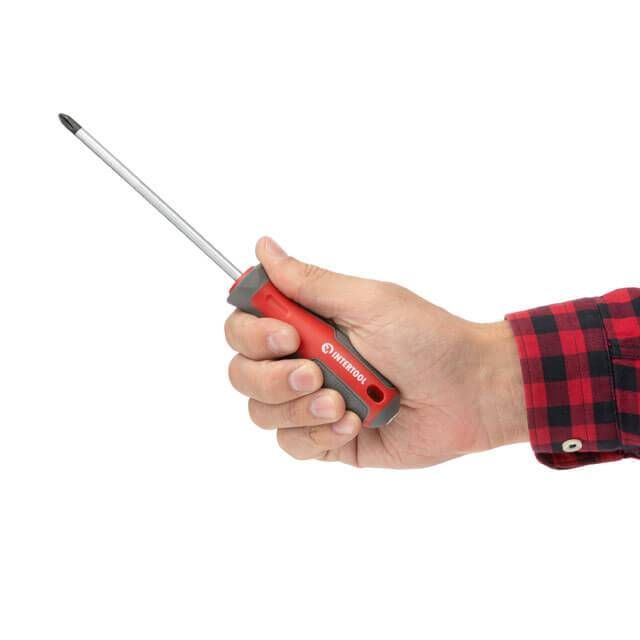 Отвертка крестовая PH2*125 мм, CR-V INTERTOOL VT-3321