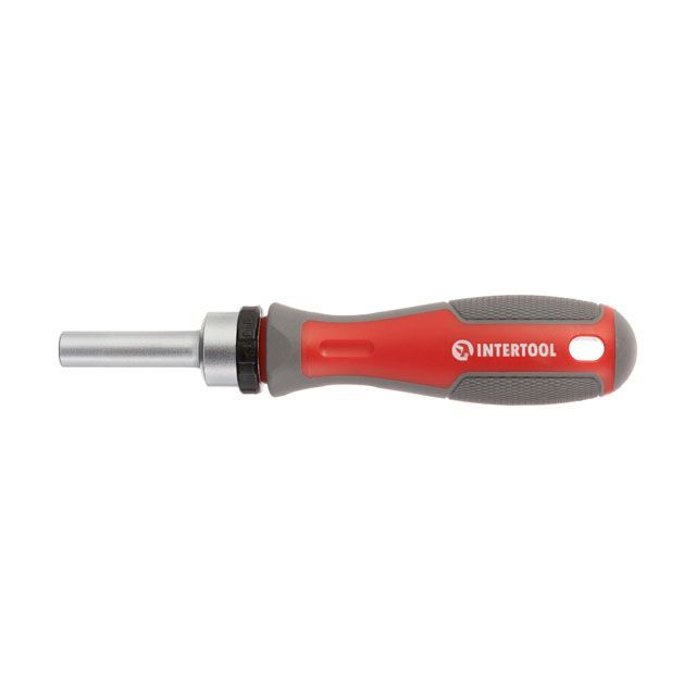 Отвертка с храповым механизмом и комплектом насадок 31 ед INTERTOOL VT-3374