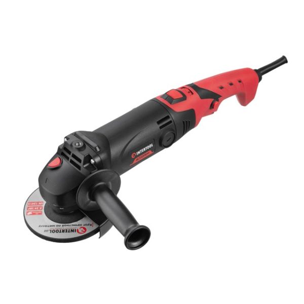 Шлифмашина угловая 1200 Вт, диаметр круга 125 мм, 5000-12000 об/мин, поворотная рукоятка INTERTOOL WT-0225 Шлифмашина угловая 1200 Вт, диаметр круга 125 мм, 5000-12000 об/мин, поворотная рукоятка INTERTOOL WT-0225