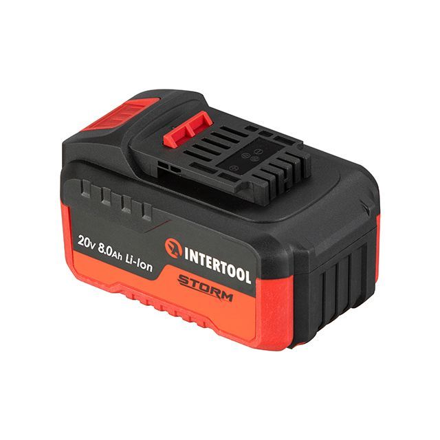 Акумулятор 20 В, літій-іон, 8.0 Ач, індикатор рівня заряду INTERTOOL WT-0343