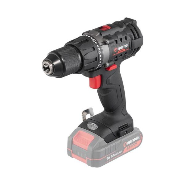 Дрель-шуруповерт аккумуляторная 20 В, 50 Nm, 0-450/0-1700 об/мин, 2-13 мм, без ЗУ и АКБ INTERTOOL WT-9351 Дрель-шуруповерт аккумуляторная 20 В, 50 Nm, 0-450/0-1700 об/мин, 2-13 мм, без ЗУ и АКБ INTERTOOL WT-9351