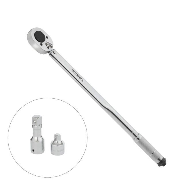 Ключ динамометричний 3/4", 70-420 Нм, перехідник 3/4"*1/2'', підовжувач 100 мм * 3/4" STORM INTERTOOL XT-9010