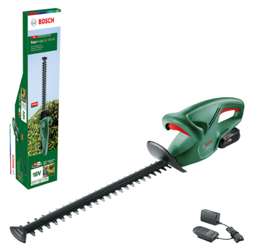 Акумуляторний кущоріз Bosch Easy Hedge Cut 18-45, 1 акб PBA 18V 2.0Ah та з/п AL 1810 CV Акумуляторний кущоріз Bosch Easy Hedge Cut 18-45, 1 акб PBA 18V 2.0Ah та з/п AL 1810 CV