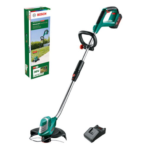 Аккумуляторный триммер Bosch Advanced Grass Cut 36, 1 акб 36V 2.0 Ah и з/у AL 36V-20