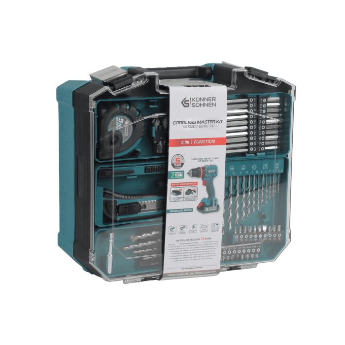 Комплект акумуляторного електроінструменту KS ID20V-60 KIT 74