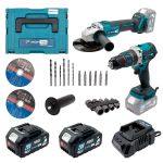 Акумуляторний набір інструментів PROFI-TEC Combo Set 2/3 POWERLine (DGA20BL, DHP485BL) (2×PT2040MP (4.0 Аг), зарядний пристрій)