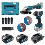 Акумуляторний набір інструментів PROFI-TEC Combo Set 2/1 POWERLine (DGA20BL, DTW500BL) (2×PT2040MP (4.0 Аг), зарядний пристрій)