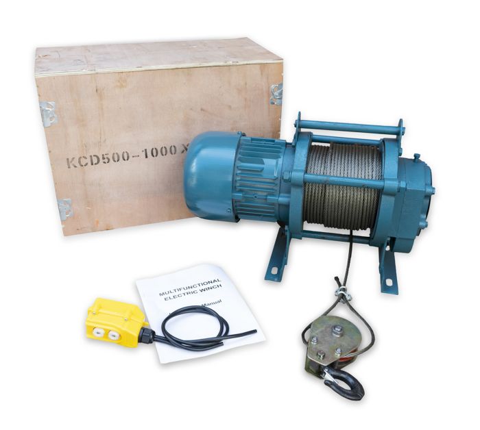Лебідка електрична KRAISSMANN KCD 750/1500 (750/1500 кг, висота 50 м, 380 В)