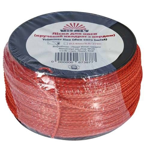 Волосінь для тримерів в бухті Vitals (кручений квадрат із кордом) 2.4мм*3LB (319 м.) Волосінь для тримерів в бухті Vitals (кручений квадрат із кордом) 2.4мм*3LB (319 м.)