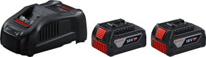 Набір акумуляторний Bosch 2xGBA 18V 5Аг, зарядний пристрій GAL 1880CV Professional (1600A00B8J)