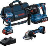 Набір Bosch GSR 18V-45, GWS 18V-8, GBH 18V-22 Professional (0615A5007L)