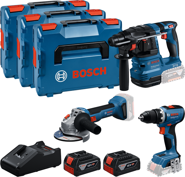 Набір Bosch GSR 18V-65, GBH 18V-22, GWS 18V-8 Professional (0615A5009G)