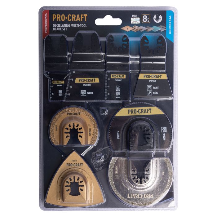 Набір насадок для БФІ Procraft MB8