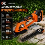 Ножиці-кущоріз акумуляторні Tex.AC TAOE-HT180 (1 АКБ + ЗП)