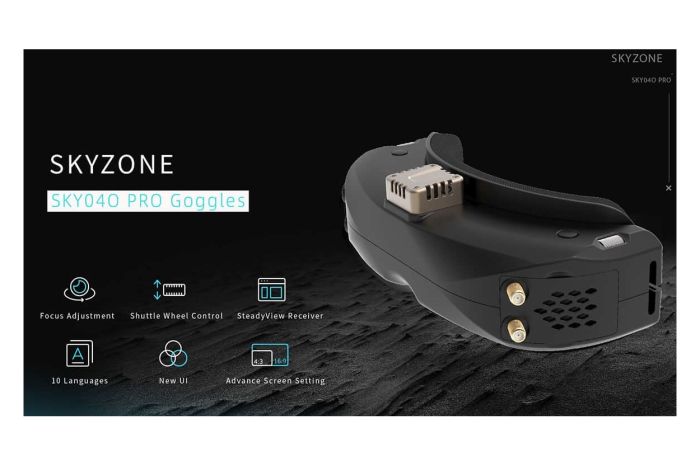 Окуляри FPV Skyzone SKY04O PRO 5G 1280x720 5.8GHz