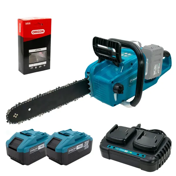Акумуляторна ланцюгова пила PROFI-TEC PCS3540BL POWERLine (2×PT2080EP (8.0 Аг), зарядний пристрій) Акумуляторна ланцюгова пила PROFI-TEC PCS3540BL POWERLine (2×PT2080EP (8.0 Аг), зарядний пристрій)