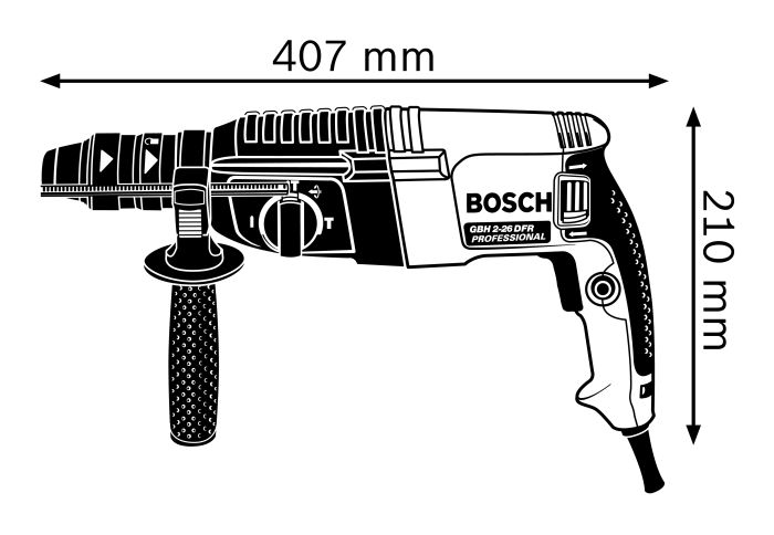 Перфоратор Bosch GBH 2-26 DFR Professional (0611254768)