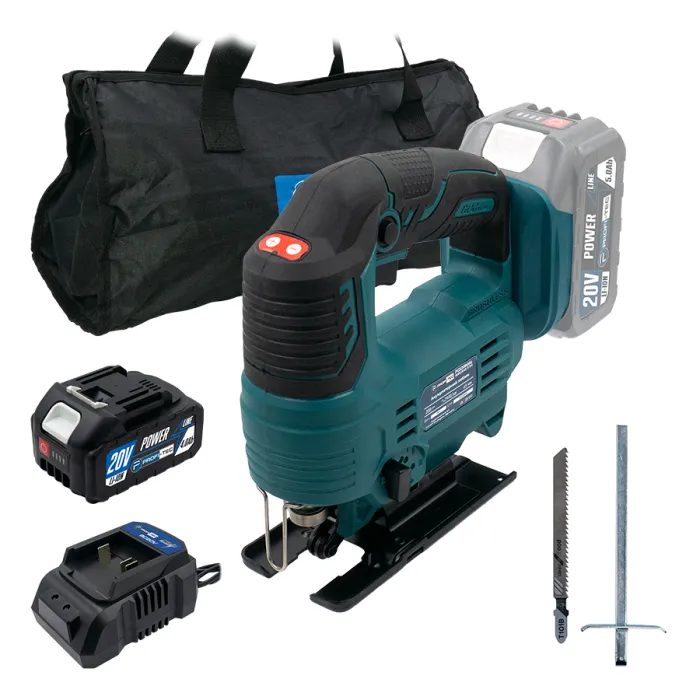 Акумуляторний лобзик PROFI-TEC PGS2080BL POWERLine (1×PT2040MP (4.0 Аг), зарядний пристрій)