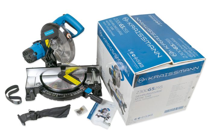 Пила торцювальна KRAISSMANN 2300 GS 255 (2300 Вт, диск 255 мм, ремінний привід)