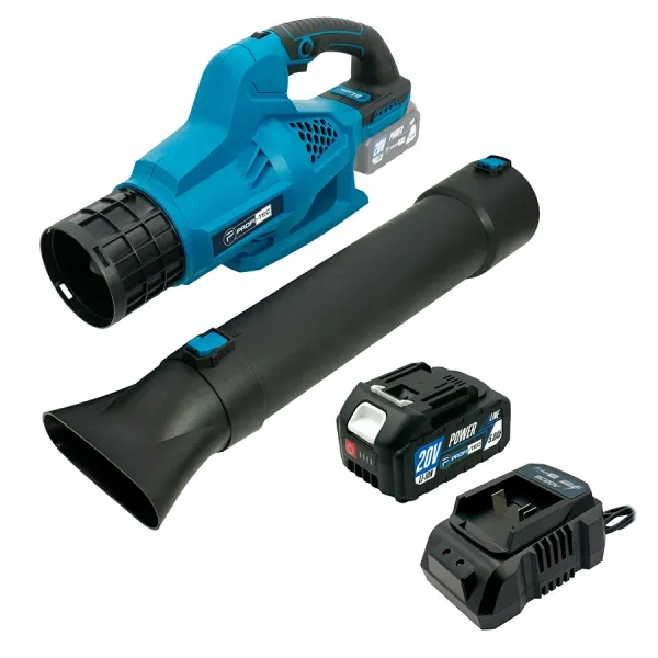 Акумуляторна повітродувка PROFI-TEC PLB5020BL POWERLine (1×PT2040MP (4.0 Аг), зарядний пристрій)