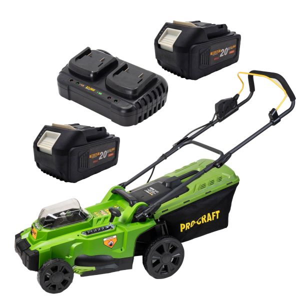 Акумуляторна газонокосарка Procraft PLM20 + 2 акб 4Аг + ЗП charger20/2 Акумуляторна газонокосарка Procraft PLM20 + 2 акб 4Аг + ЗП charger20/2