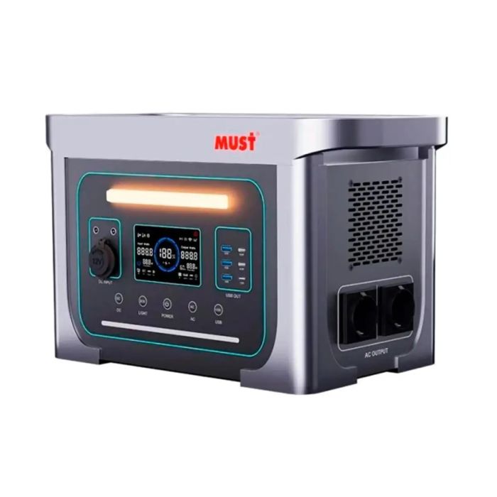 Портативна зарядна станція MUST EM1024S LiFePO4 (1000 Вт, пік 2000 Вт)