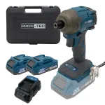 Акумуляторний імпульсний гвинтоверт PROFI-TEC PPID2620 POWERLine (2×PT2020VX (2.0 Аг), зарядний пристрій)