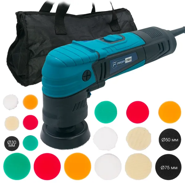 Роторна полірувальна машина PROFI-TEC PPM-607SR SET (600 Вт, диски 30 / 50 / 75 мм) Роторна полірувальна машина PROFI-TEC PPM-607SR SET (600 Вт, диски 30 / 50 / 75 мм)
