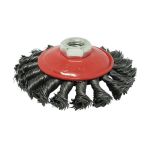 Щітка Конічна плетена сталь 100 мм М14, 0.5 мм Зенит