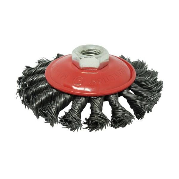 Щітка Конічна плетена сталь 100 мм М14, 0.5 мм Зенит