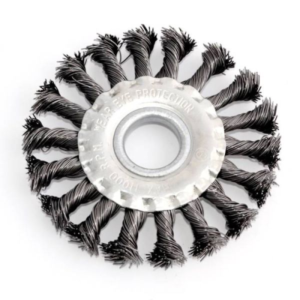 Щітка Дискова плетена сталь 100×22.2 мм, 0.5 мм Зенит