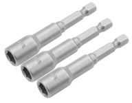 Головки магнітні 13 мм 1/4"х65 мм 3 шт Толсен