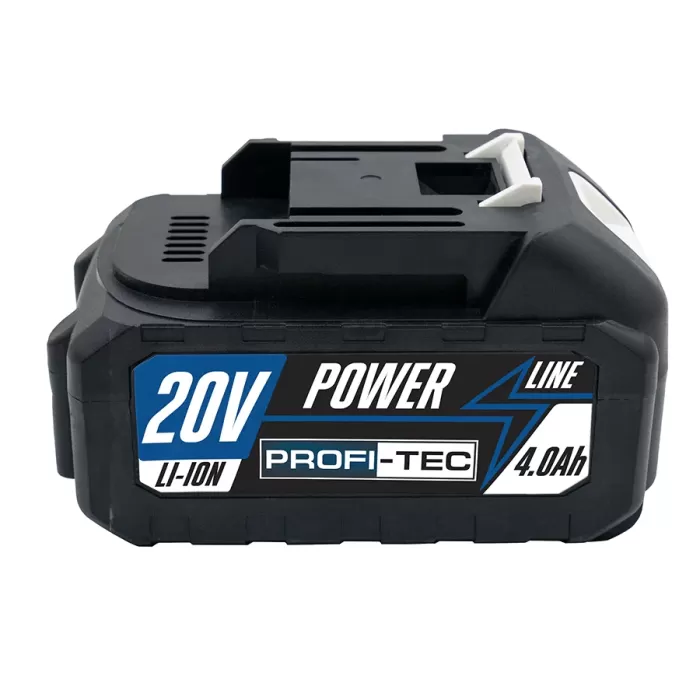 Аккумуляторная батарея PROFI-TEC PT2040MP (20 В / 4.0 Ач, высокотоковая, с индикатором)