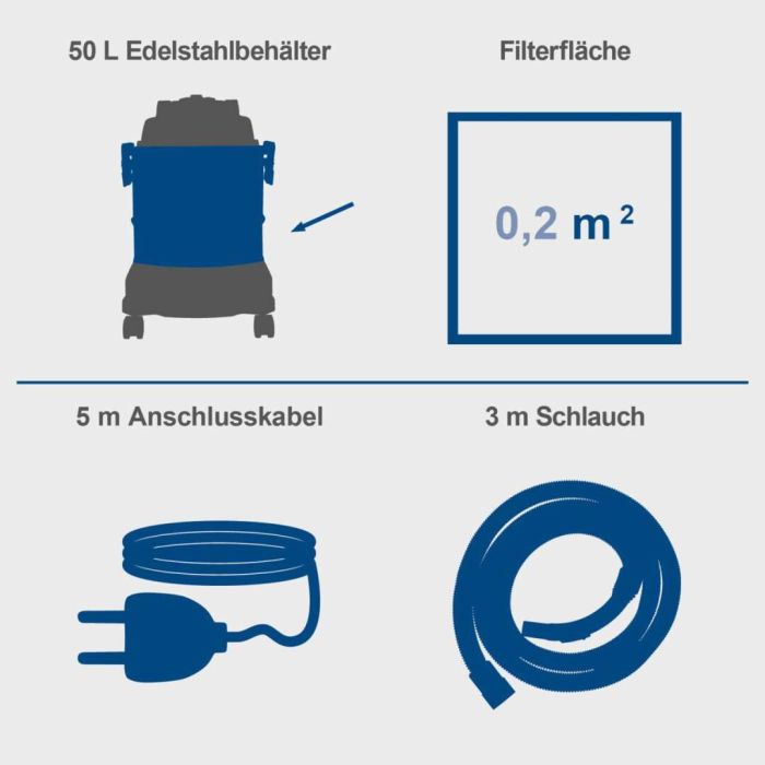 Пилосос промисловий Scheppach ASP50