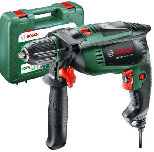 Дриль ударний Bosch UniversalImpact 800 у кейсі Дриль ударний Bosch UniversalImpact 800 у кейсі