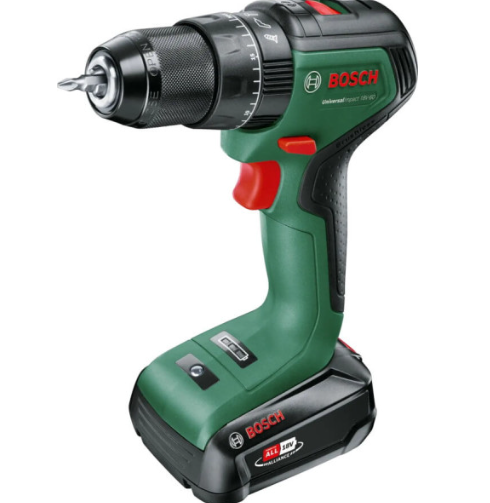 Акумуляторний ударний дриль-шурупокрут Bosch Universal Impact 18V-60, 1 акб PBA 18V 2.0Ah і з/в AL 18V-20, у кейсі 06039D7101
