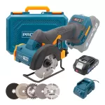 Аккумуляторная универсальная дисковая пила PROFI-TEC PWS390 UltraCore (1×PT2520MP (2.5 Ач), зарядное устройство)