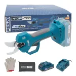 Акумуляторний секатор PROFI-TEC PES28 UltraCore (1×PT2020VX (2.0 Аг), зарядний пристрій)