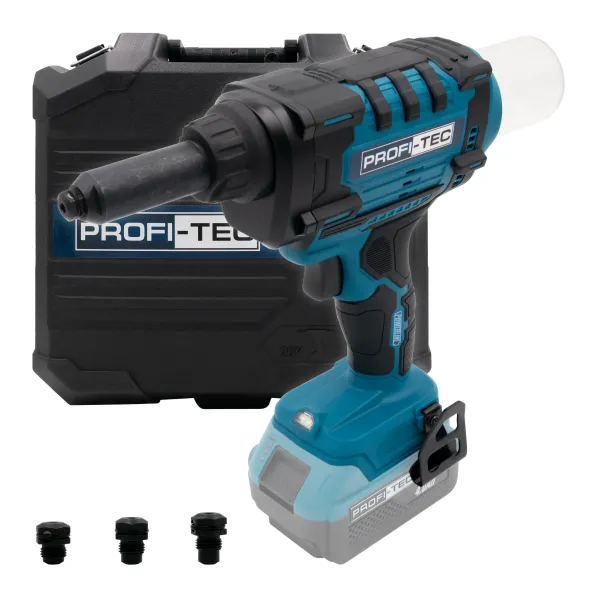 Акумуляторний заклепувальний пістолет PROFI-TEC PRG1020 POWERLine (без акумулятора та зарядного пристрою)