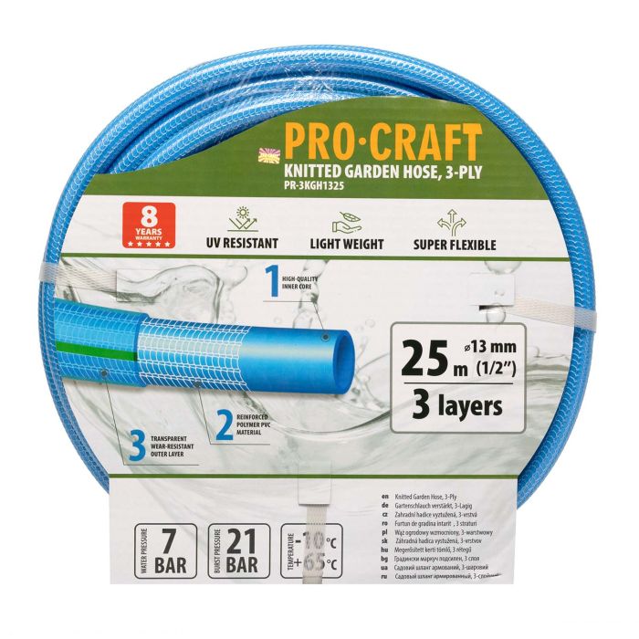 Шланг садовий Procraft PR-3KGH1325 1/2" 25 м