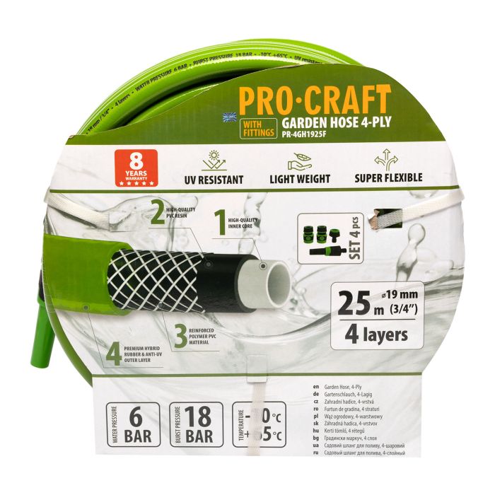 Шланг садовий Procraft PR-4GH1925F 3/4" 25 м