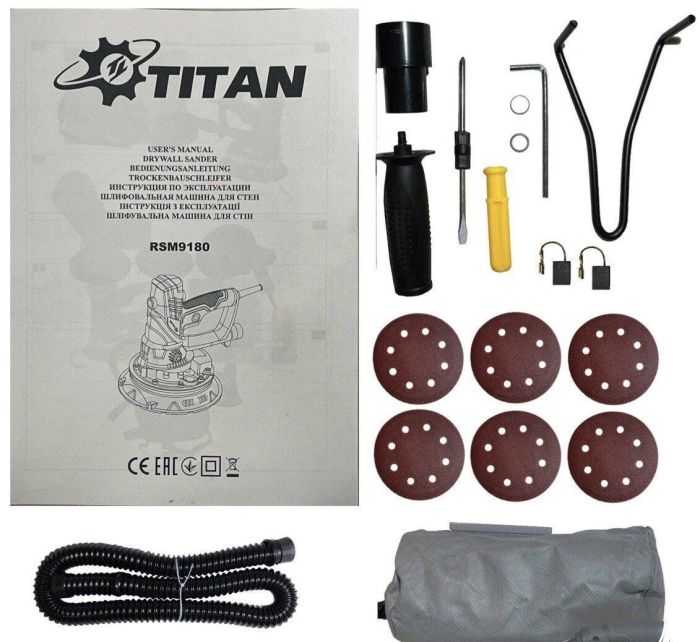 Шліфмашина для стін і стелі TITAN RSM9180