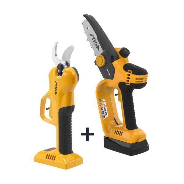 Набір з двох садових інструментів акумуляторних STIGA SP100eKit Набір з двох садових інструментів акумуляторних STIGA SP100eKit