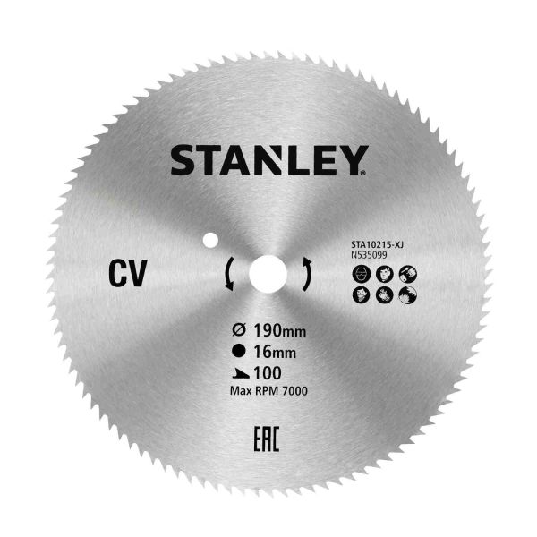 Диск пилковий CV STANLEY STA10215 Диск пилковий CV STANLEY STA10215