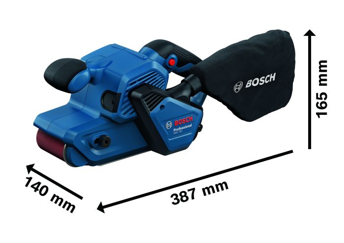 Стрічкова шліф машина Bosch GBS 750 Professional (06012C1020)