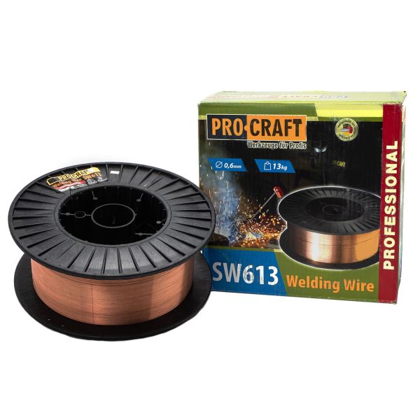 Зварювальний дріт Procraft SW613 0.6 мм 13 кг Зварювальний дріт Procraft SW613 0.6 мм 13 кг