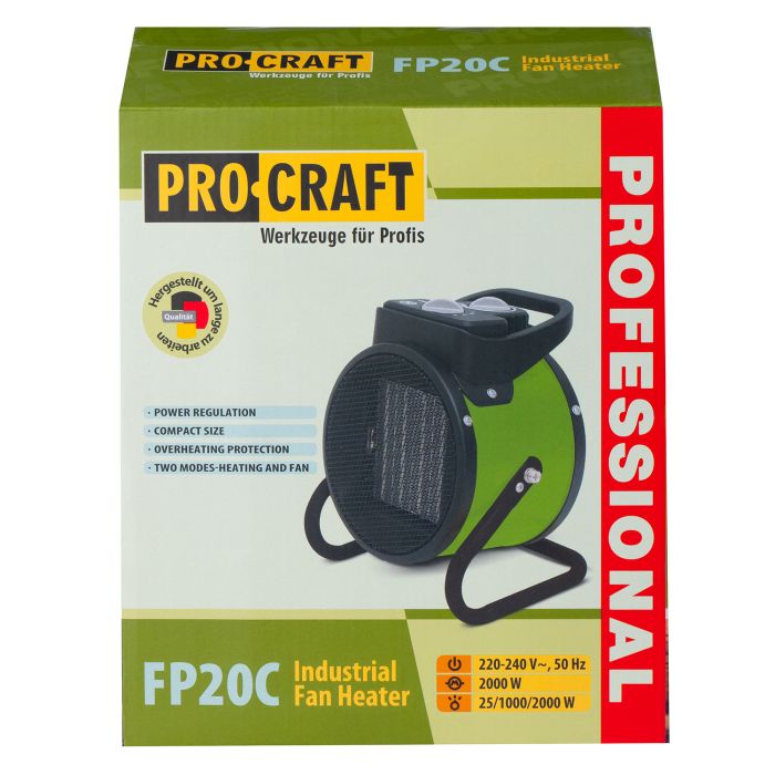 Тепловентилятор керамічний Procraft FP20C